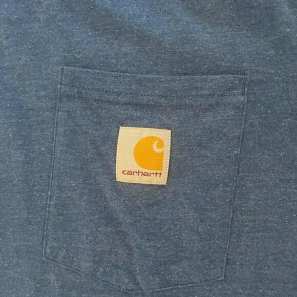 Carhartt Workwear Pocket T-Shirt Blue Shirt - Picture 4 of 7